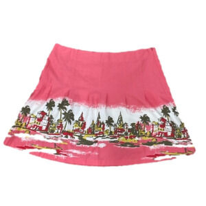 Old Navy (Just Below Waist) City Print Summer Skirt Size 18